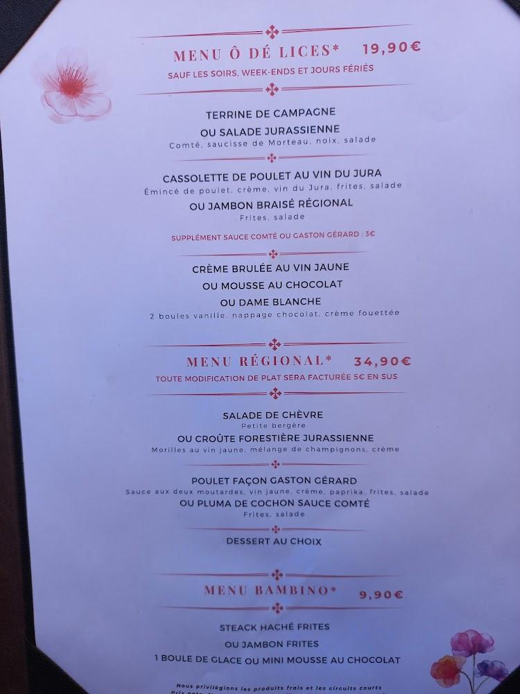 Ô Dé Lices - Menu Image 3