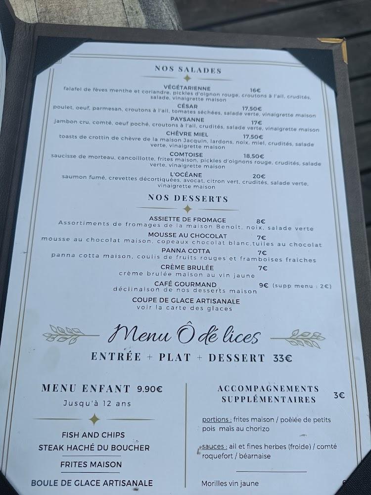 Ô Dé Lices - Menu Image 4